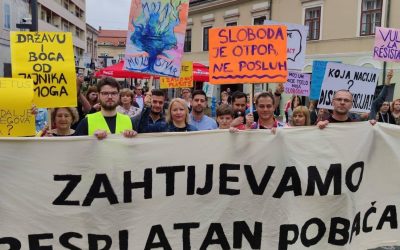 Analizirali smo fotografije: Na prosvjedu protiv Hoda – sisački SDP i ljudi na gradskom novcu