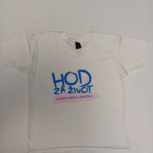 Dječja majica s natpisom Hod za život - više boja